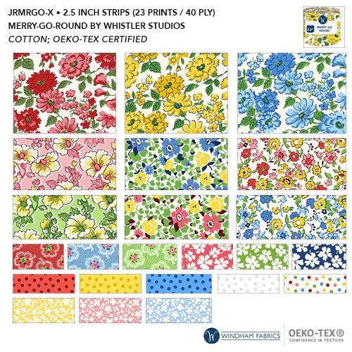 Merry Go Round | 2.5" Strip Rol by Whistler Studios for Windham | 40 pcs