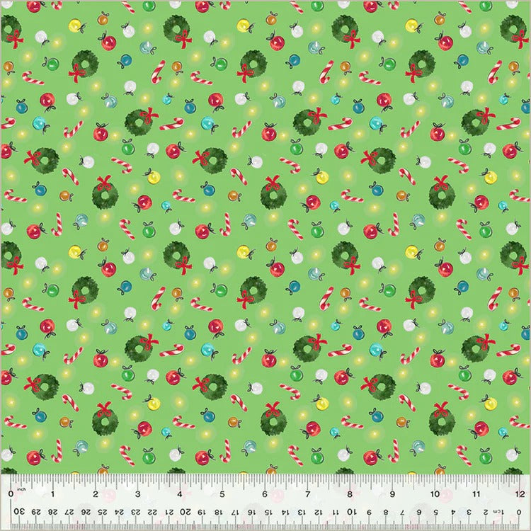 Christmas Village | Fat Quarter Bundle by Whistler Studios for Windham Fabrics | 12 pcs