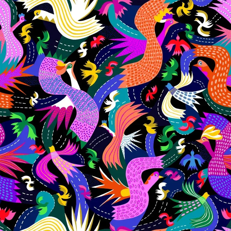 Paradise Heights | Firework Birds by Rachel Parker for Dashwood Studio | PARA2549