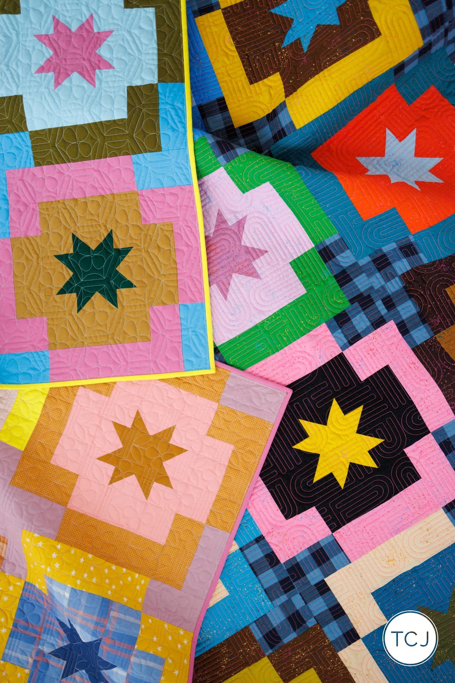 Meadow Star Quilt Pattern by Then Came June | 8 Size Options | Fat Quarter Friendly