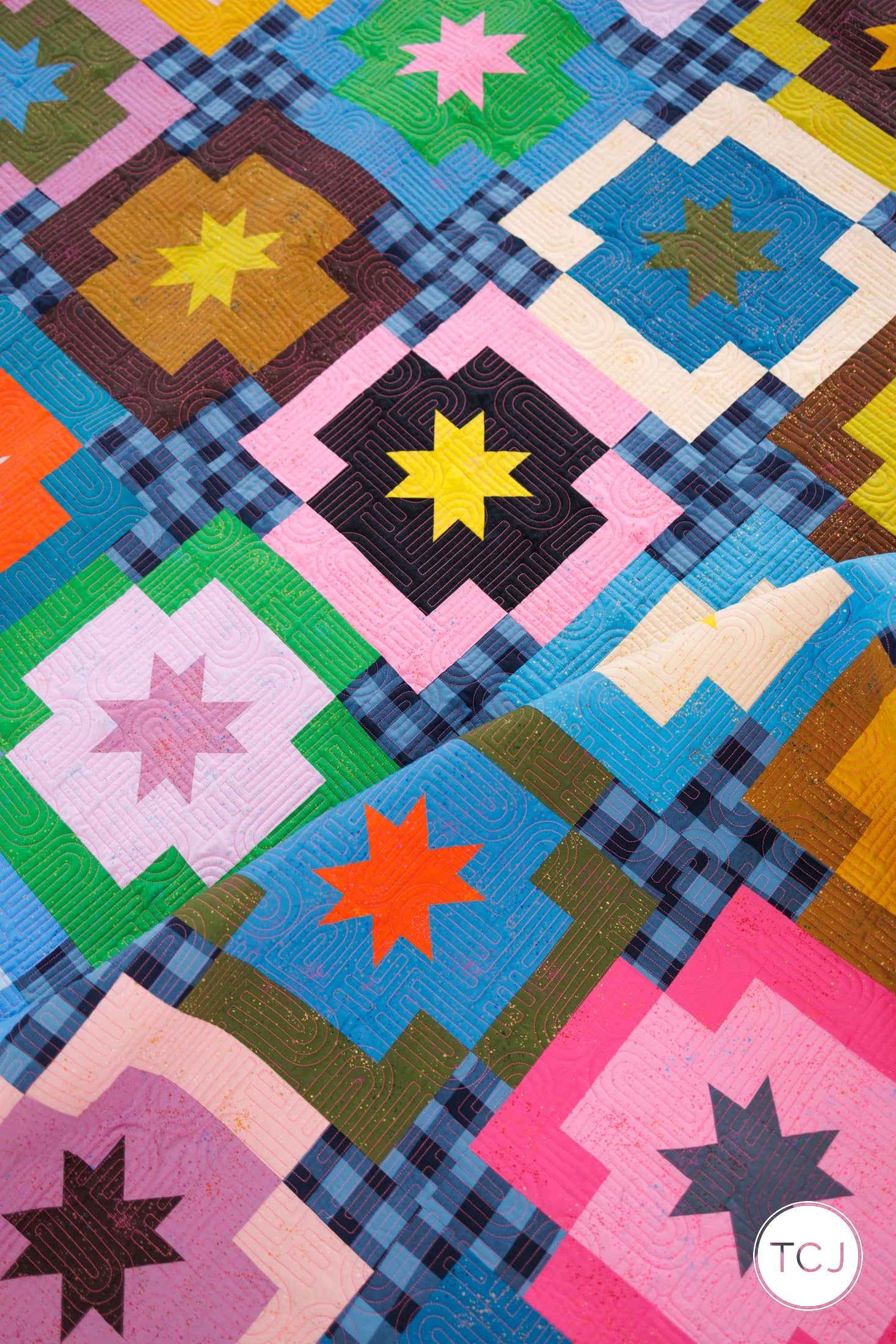 Meadow Star Quilt Pattern by Then Came June | 8 Size Options | Fat Quarter Friendly