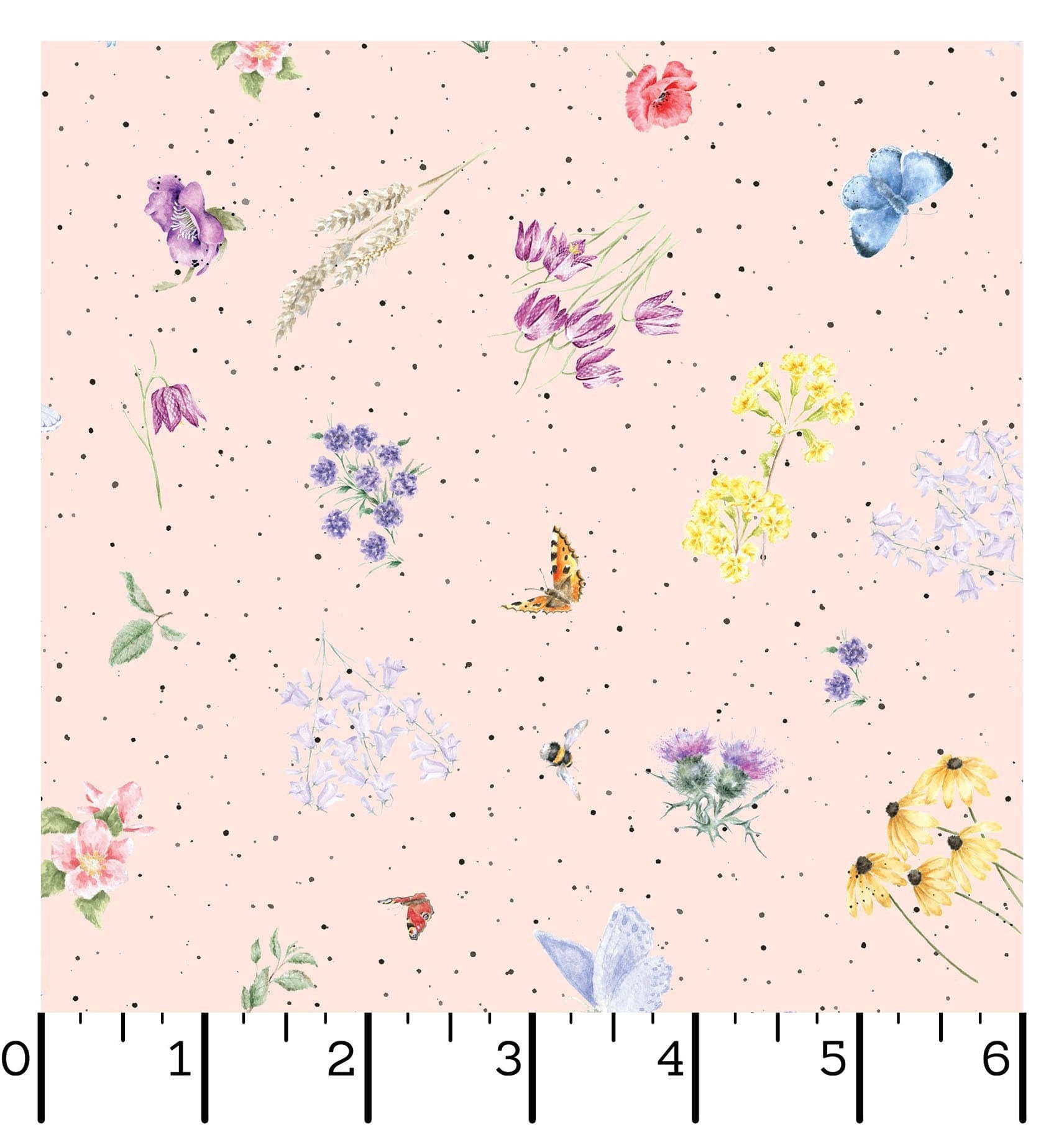 Together is Better | Flowers & Butterflies - Pale Pink by Hannah Dale for Maywood Studio | MAS11122-P