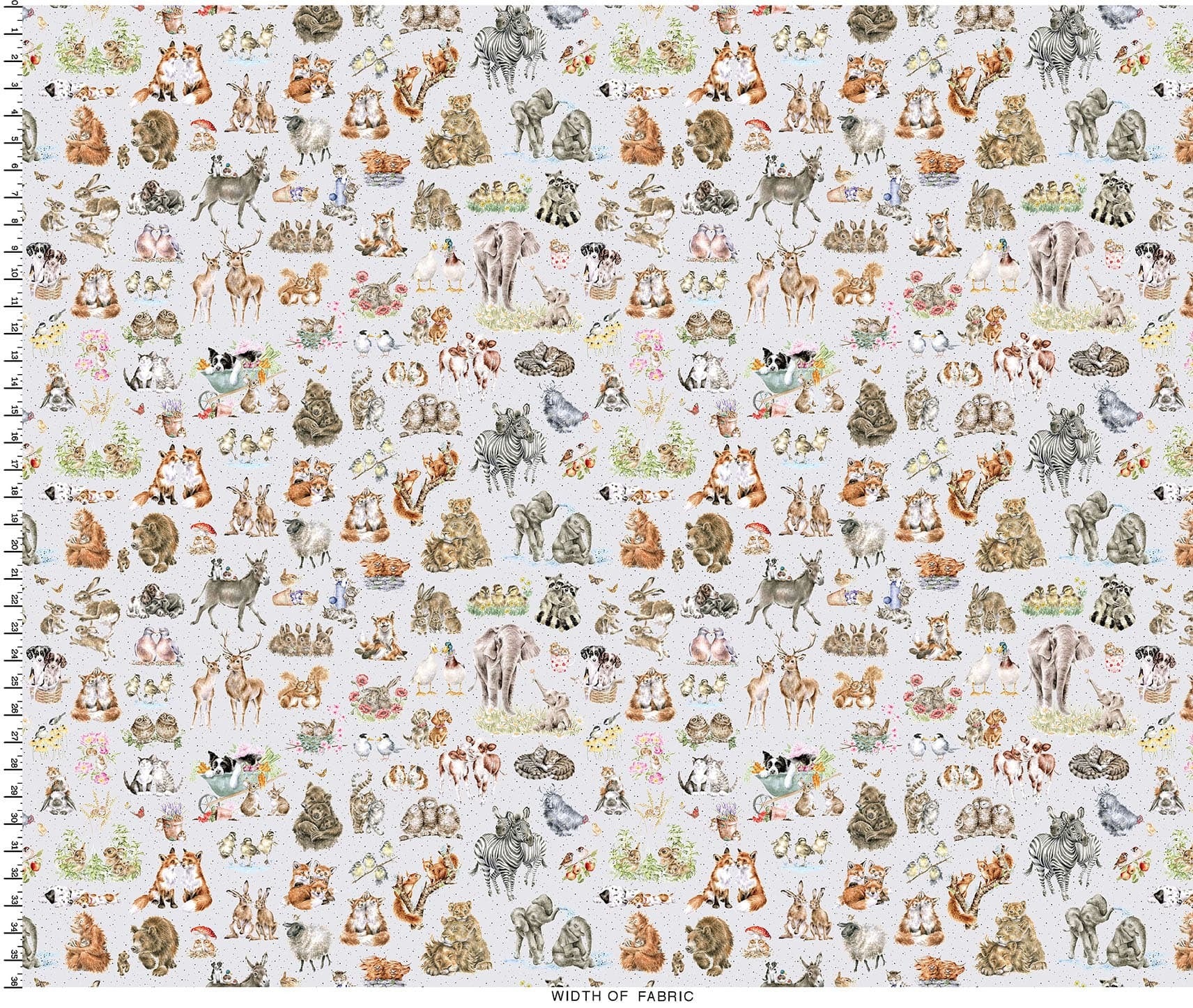 Together is Better | One-Way Packed Animals - Soft Grey by Hannah Dale for Maywood Studio | MAS11120-K