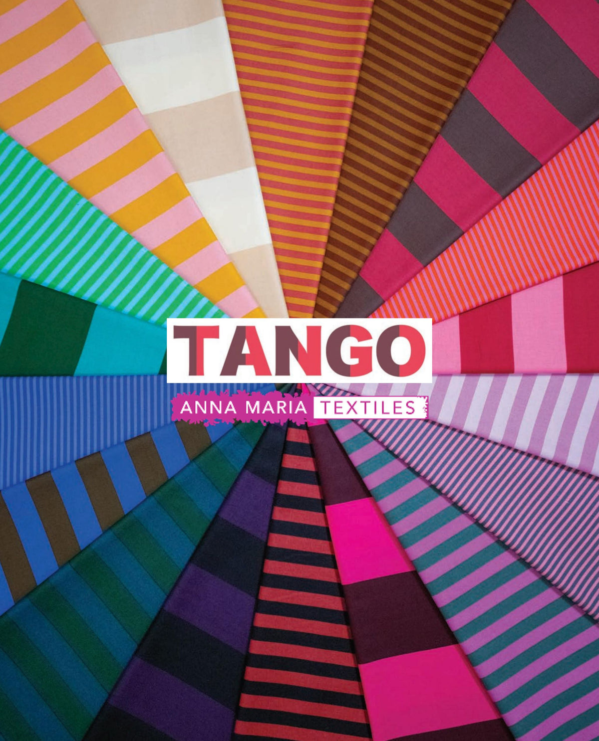 Tango | Boleo - Mango by Anna Maria Textiles | AMT177-55C | 1" Stripe