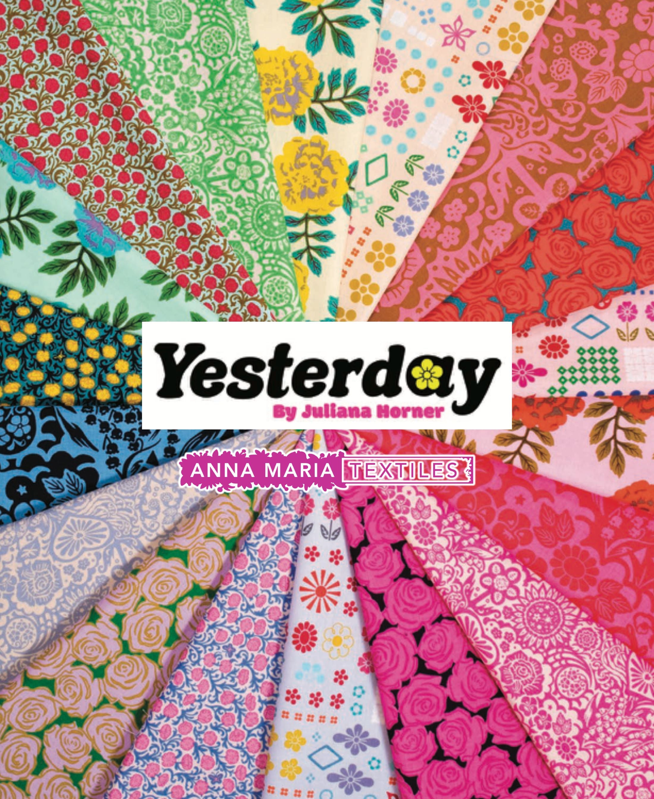 Yesterday | Carnation Vivid by Juliana Horner for Anna Maria Textiles | AMT155-23L