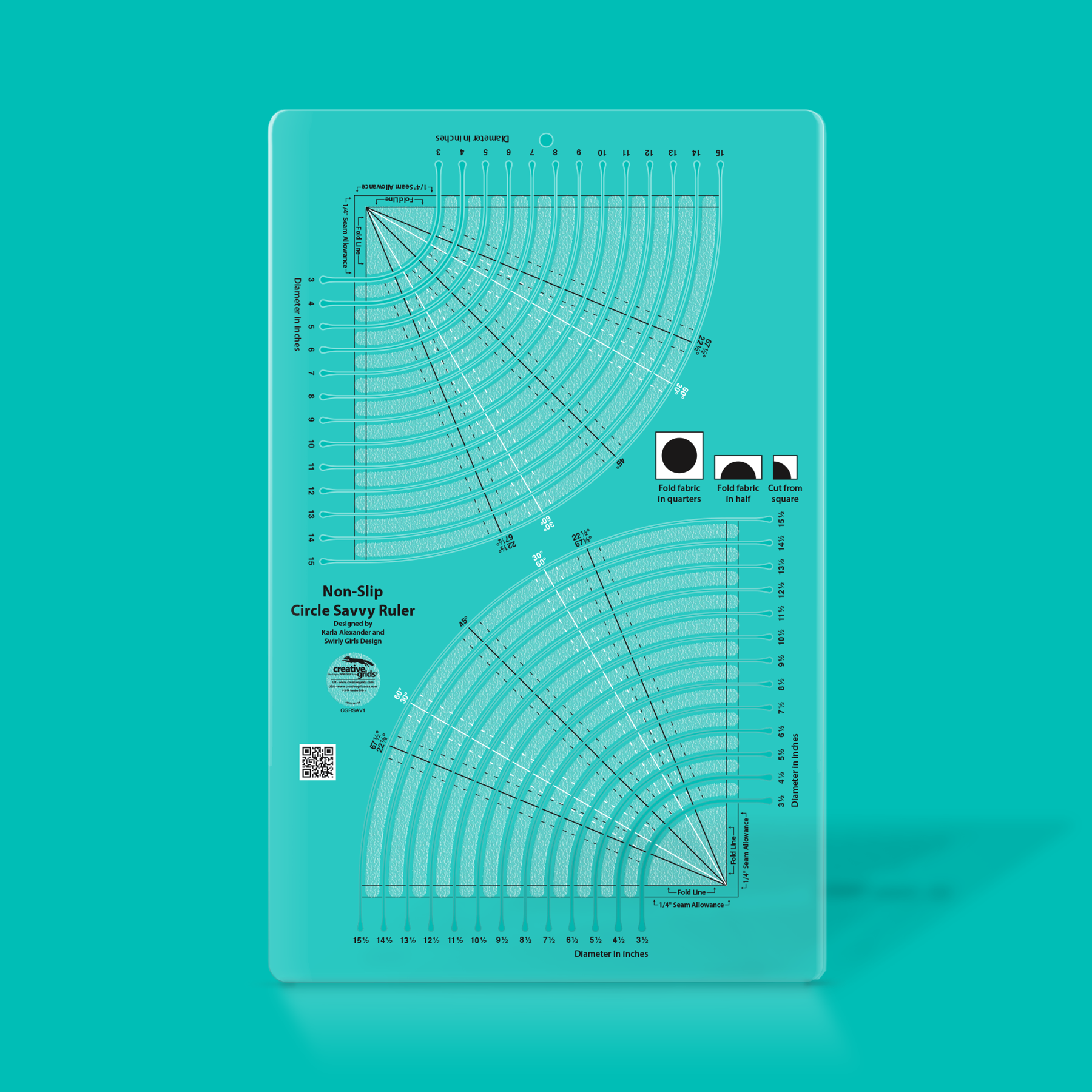 Creative Grids Circle Savvy Quilt Ruler